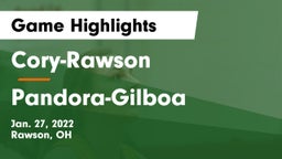 Cory-Rawson  vs Pandora-Gilboa  Game Highlights - Jan. 27, 2022