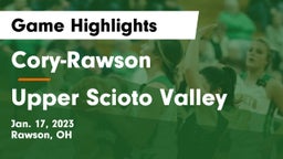 Cory-Rawson  vs Upper Scioto Valley  Game Highlights - Jan. 17, 2023