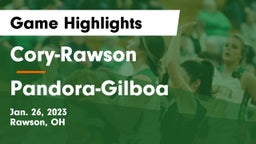 Cory-Rawson  vs Pandora-Gilboa  Game Highlights - Jan. 26, 2023
