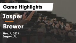 Jasper  vs Brewer  Game Highlights - Nov. 4, 2021