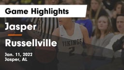 Jasper  vs Russellville Game Highlights - Jan. 11, 2022
