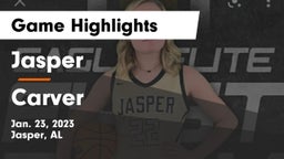 Jasper  vs Carver Game Highlights - Jan. 23, 2023