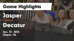 Jasper  vs Decatur  Game Highlights - Jan. 27, 2023