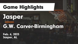 Jasper  vs G.W. Carver-Birmingham  Game Highlights - Feb. 6, 2023
