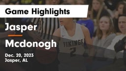 Jasper  vs Mcdonogh Game Highlights - Dec. 20, 2023
