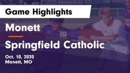 Monett  vs Springfield Catholic Game Highlights - Oct. 10, 2020