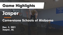 Jasper  vs Cornerstone Schools of Alabama Game Highlights - Dec. 2, 2021