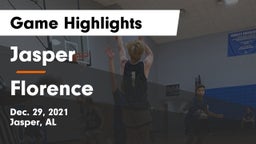 Jasper  vs Florence  Game Highlights - Dec. 29, 2021