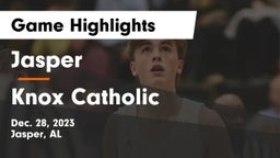 Jasper  vs Knox Catholic Game Highlights - Dec. 28, 2023