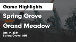 Spring Grove  vs Grand Meadow  Game Highlights - Jan. 9, 2024