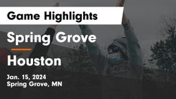 Spring Grove  vs Houston  Game Highlights - Jan. 15, 2024