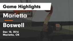 Marietta  vs Boswell Game Highlights - Dec 10, 2016