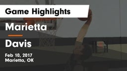 Marietta  vs Davis  Game Highlights - Feb 10, 2017