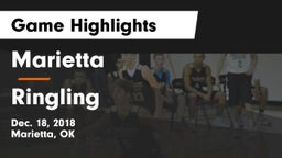 Marietta  vs Ringling Game Highlights - Dec. 18, 2018