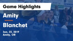 Amity  vs Blanchet Game Highlights - Jan. 22, 2019