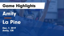 Amity  vs La Pine  Game Highlights - Dec. 7, 2019