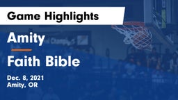 Amity  vs Faith Bible  Game Highlights - Dec. 8, 2021