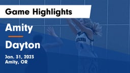 Amity  vs Dayton  Game Highlights - Jan. 31, 2023