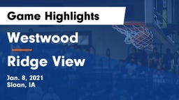 Westwood  vs Ridge View  Game Highlights - Jan. 8, 2021