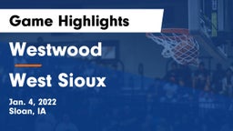 Westwood  vs West Sioux Game Highlights - Jan. 4, 2022