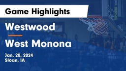 Westwood  vs West Monona  Game Highlights - Jan. 20, 2024