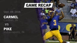 Recap: Carmel  vs. Pike  2016