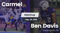 Matchup: Carmel  vs. Ben Davis  2016