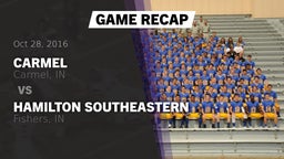 Recap: Carmel  vs. Hamilton Southeastern  2016