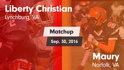 Matchup: Liberty Christian vs. Maury  2016
