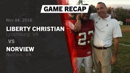 Recap: Liberty Christian  vs. Norview  2016