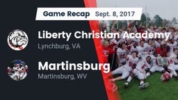 Recap: Liberty Christian Academy vs. Martinsburg  2017