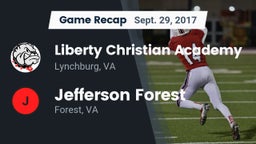 Recap: Liberty Christian Academy vs. Jefferson Forest  2017