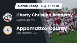 Recap: Liberty Christian Academy vs. Appomattox County  2018