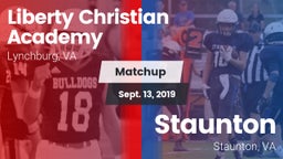 Matchup: Liberty Christian vs. Staunton  2019