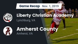 Recap: Liberty Christian Academy vs. Amherst County  2019