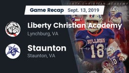 Recap: Liberty Christian Academy vs. Staunton  2019