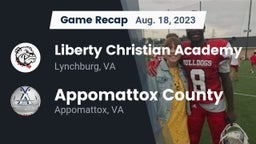 Recap: Liberty Christian Academy vs. Appomattox County  2023
