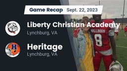 Recap: Liberty Christian Academy vs. Heritage  2023
