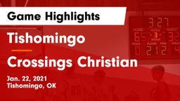 Tishomingo  vs Crossings Christian  Game Highlights - Jan. 22, 2021