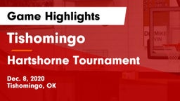 Tishomingo  vs Hartshorne Tournament Game Highlights - Dec. 8, 2020