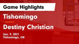 Tishomingo  vs Destiny Christian  Game Highlights - Jan. 9, 2021