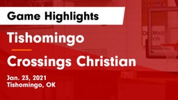 Tishomingo  vs Crossings Christian  Game Highlights - Jan. 23, 2021