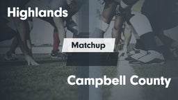 Matchup: Highlands High vs. Campbell County  2016