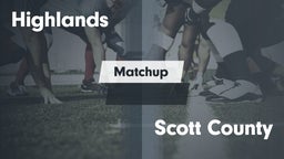 Matchup: Highlands High vs. Scott County  2016