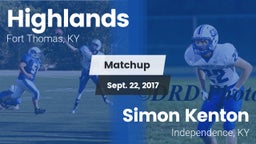 Matchup: Highlands vs. Simon Kenton  2017