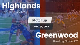 Matchup: Highlands vs. Greenwood  2017