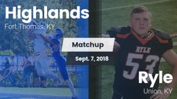 Matchup: Highlands vs. Ryle  2018