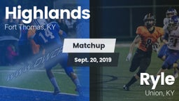 Matchup: Highlands vs. Ryle  2019