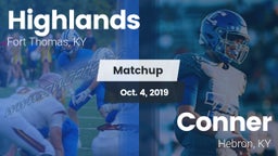 Matchup: Highlands vs. Conner  2019