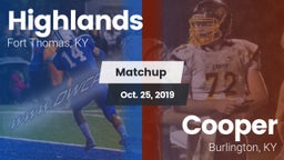 Matchup: Highlands vs. Cooper  2019